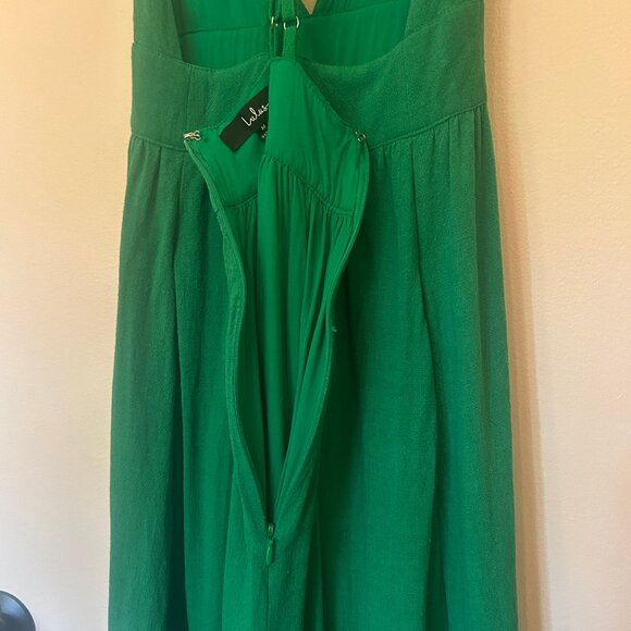 Lulus Warm Weather Wishes Green Strappy Dress w/ Pockets sz M--OUT OF STOCK - Picture 12 of 16